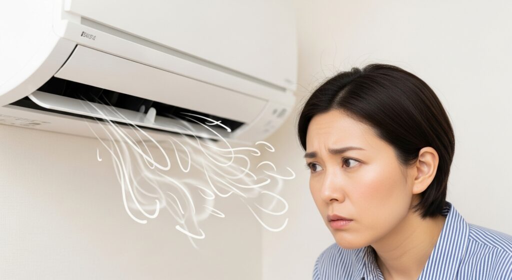 エアコンから変な音やニオイはする?