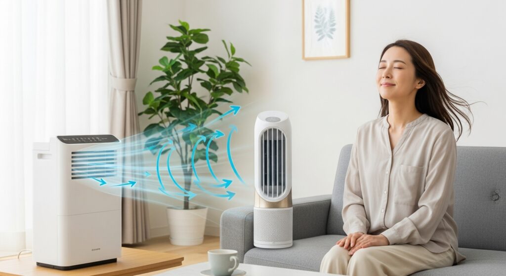 扇風機やサーキュレーターで涼しさアップのコツ