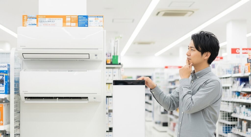 横幅が狭い場所向け！コンパクトエアコンの選び方