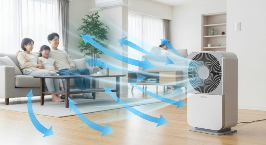 【効果絶大】サーキュレーター併用で節電