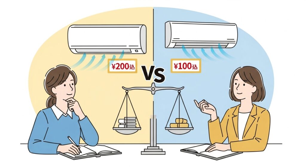 ジャパネットエアコンの価格は高い?他社比較の視点