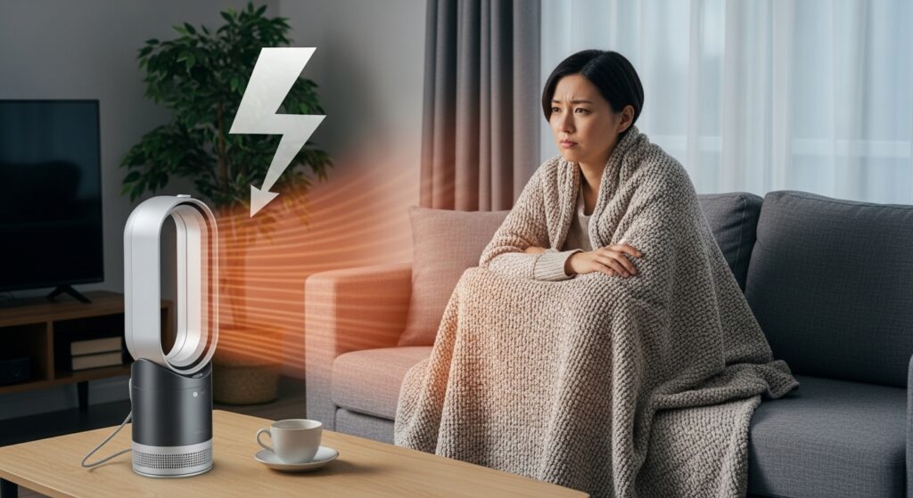 温かさを感じにくい?電力に見合う性能か
