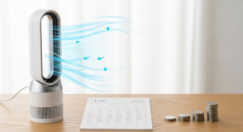 涼風モードの電気代は一日いくら?