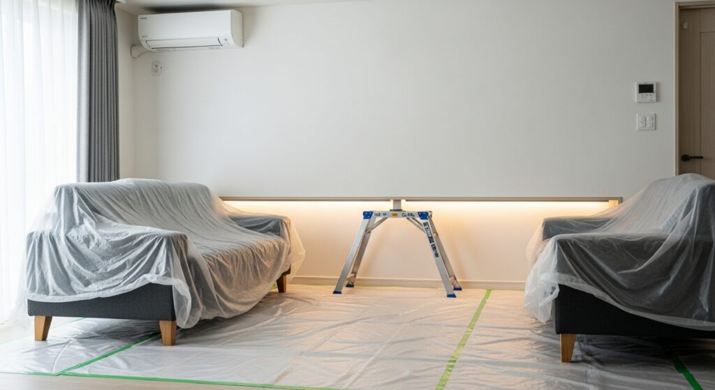 設置時の部屋の準備と業者の本音