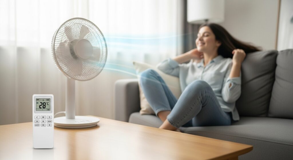 奥義1：設定温度は28℃を目安に。体感温度が鍵