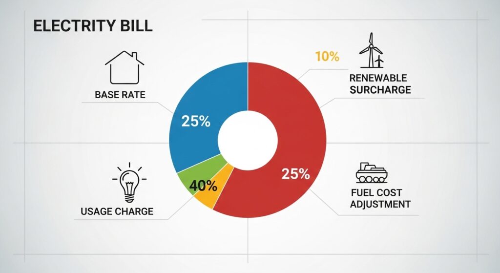 電気代の内訳を解説!燃料費調整額と再エネ賦課金とは