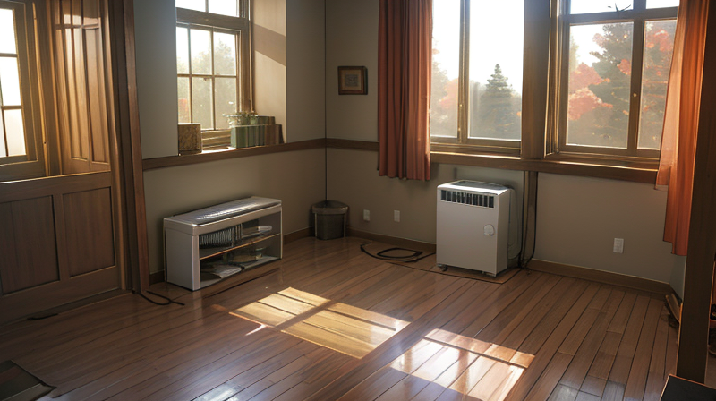 窓・床の断熱とサーキュレーター