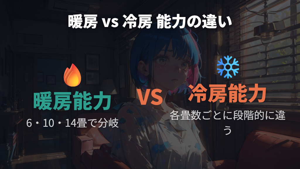 「6畳・10畳・14畳以外は買ってはいけない」説の根拠と冷房能力の真実