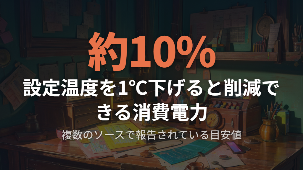 設定温度1℃の違いで変わる電気代への影響