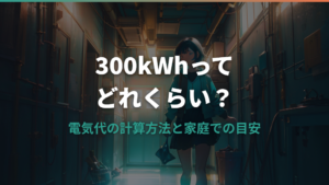 300kWhってどれくらい？電気代の計算方法と家庭での目安を解説