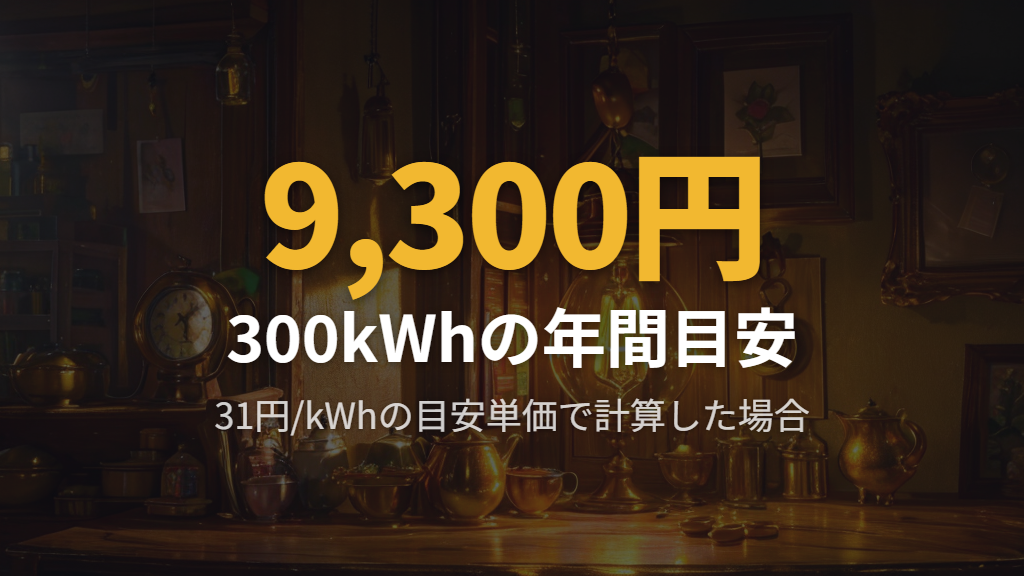 300kWhの電気代を計算してみよう