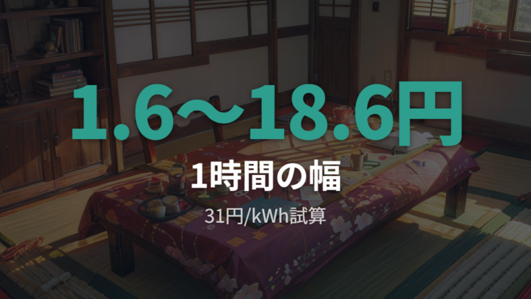 こたつの電気代は1時間いくらかをまず確認する