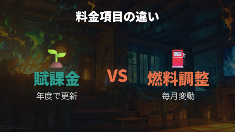 再エネ賦課金と燃料費調整はどこが違うのか