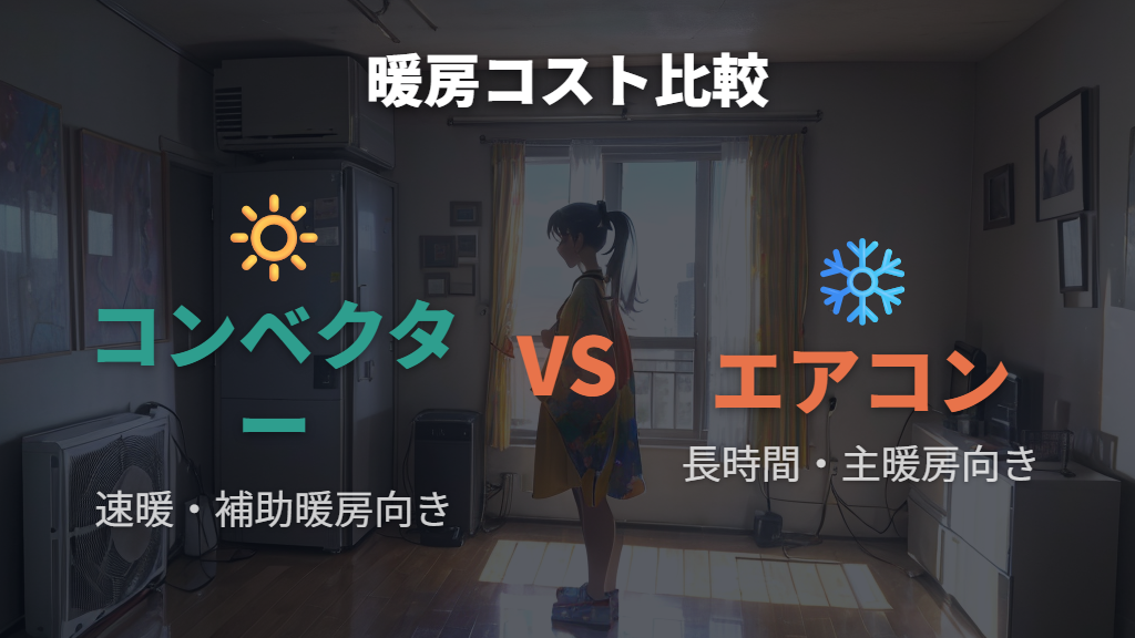 ヒートポンプエアコンとのランニングコスト比較と使い分け