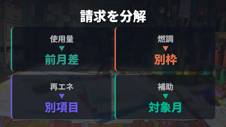 6月の電気料金への影響は再エネ賦課金など別項目も分ける