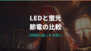 LEDと蛍光灯の電気代はいくら違う?1時間・年間の差と交換費用の目安