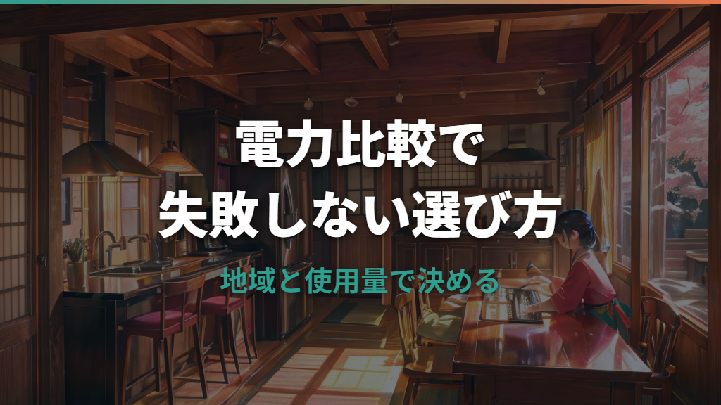 電気代が安い会社はどこ？地域別比較と乗り換え前の注意点