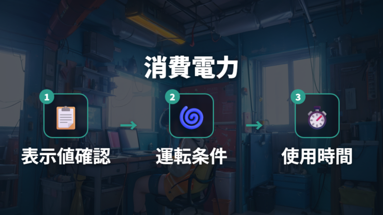 換気扇の消費電力と使用時間の見方