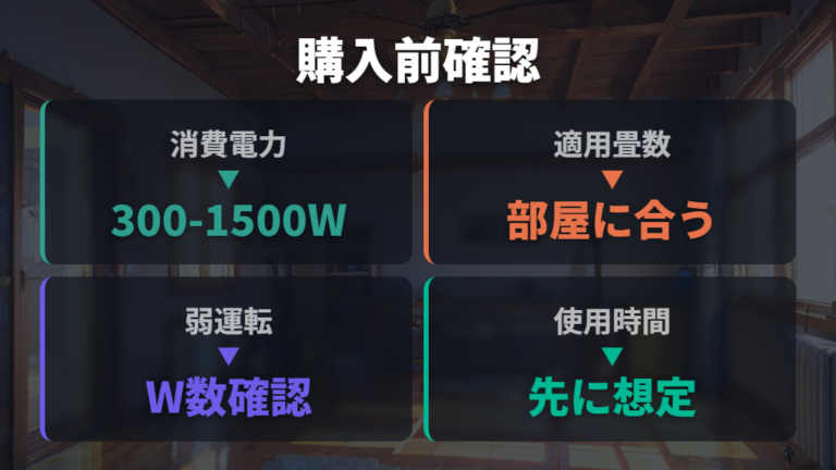 消費電力で見る製品選びのコツを購入前に確認する