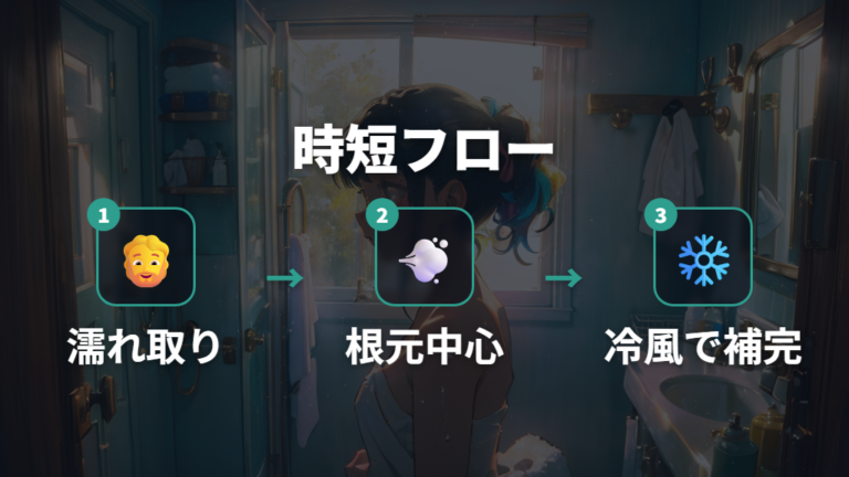 電気代を抑える乾かし方はタオルドライから始める