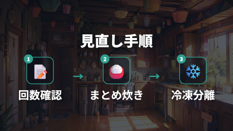 電気代を抑える使い方は多めに炊いて冷凍保存から始める