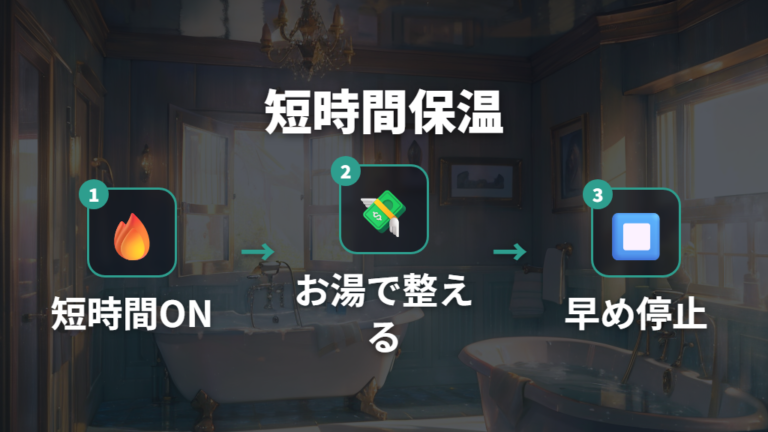 電気代を抑える使い方は短時間運転と保温を組み合わせる