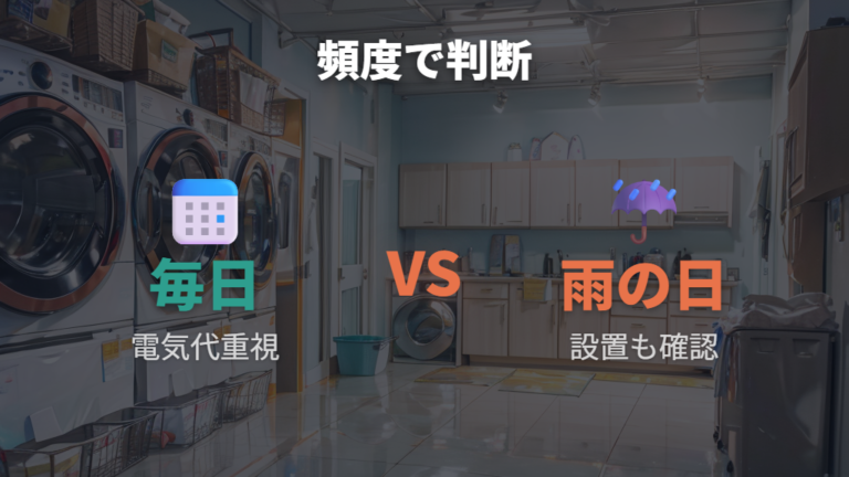 機種選びで見る消費電力量は使用頻度で判断する