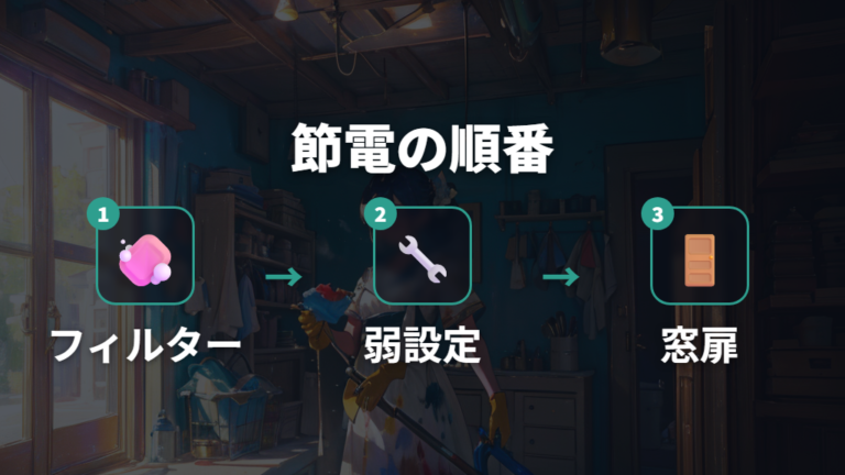 電気代を抑える掃除と設定はフィルターから始める