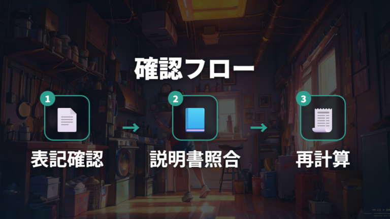 600Wの電気代の計算方法で家電ラベルを確認する