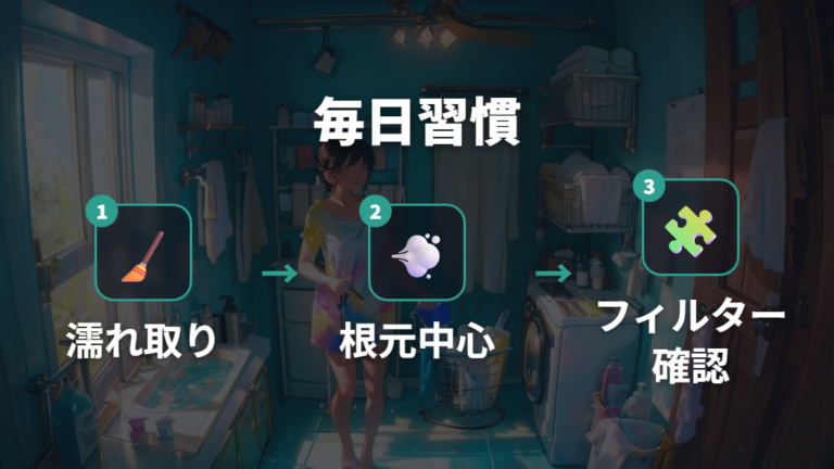 電気代を抑える乾かし方を毎日の手順にする