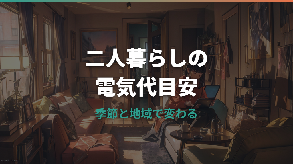 二人暮らしの電気代平均はいくら？月額・季節・地域別の目安