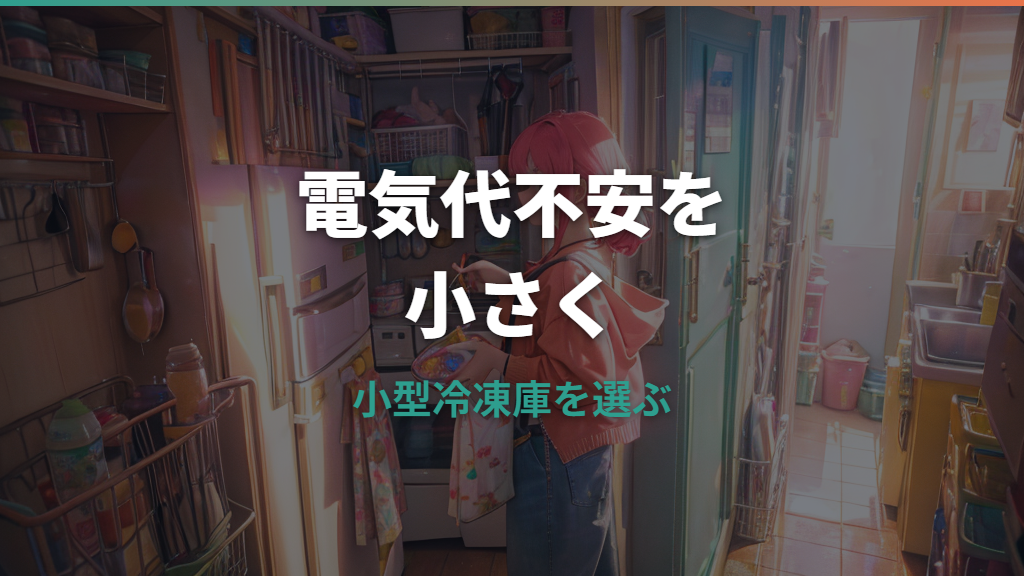 冷凍庫 小型 電気代は月いくら？容量別の目安と節電のコツ