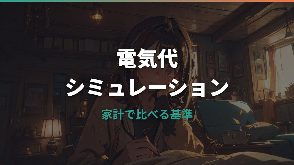 電気代シミュレーションのやり方｜家電別・月額・プラン比較まで計算