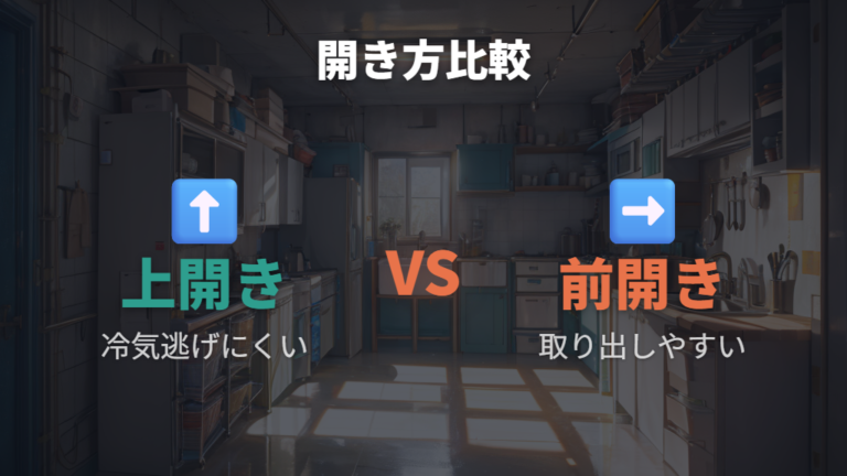上開きと前開きは使い勝手も含めて考える