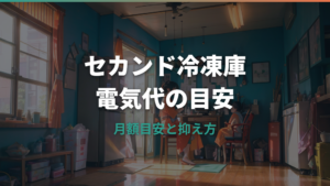 セカンド冷凍庫の電気代は月いくら？目安と抑え方を整理