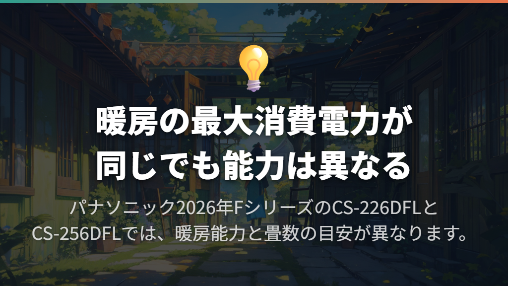 2026年Fシリーズの6畳用と8畳用を公式仕様で比較